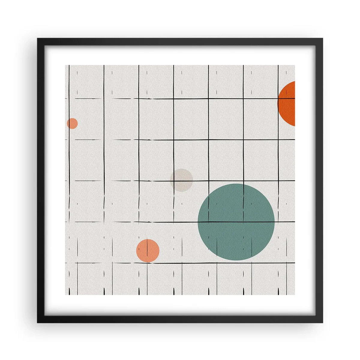 Plagát v čiernom ráme - Uväznené. My alebo ony? - 50x50 cm