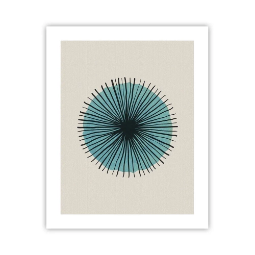 Plagát - Žiariaca modrá - 40x50 cm