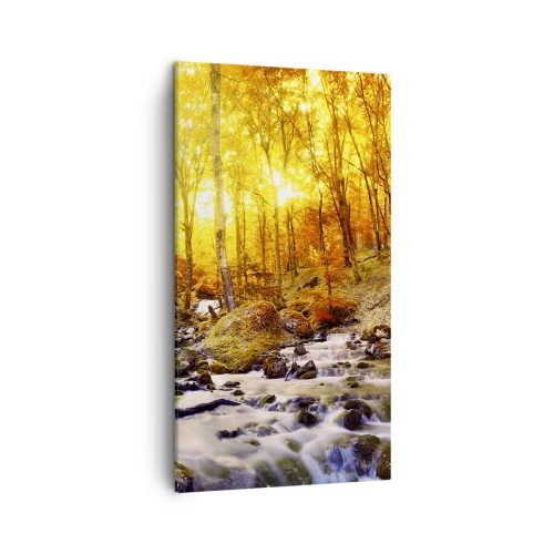 Obraz na plátne - Kamene zasadené do zlata a platiny - 45x80 cm