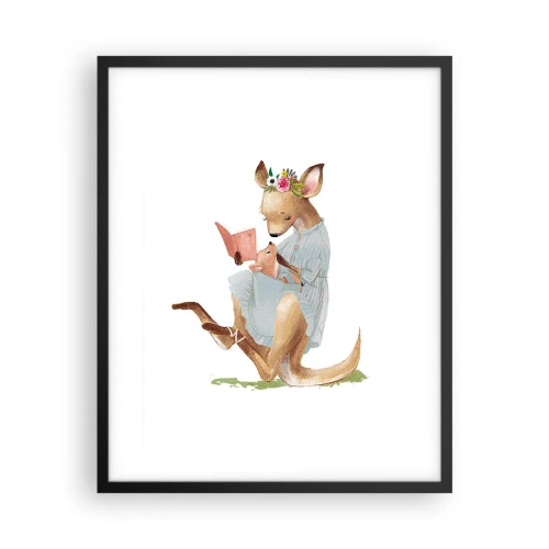 Plagát v čiernom ráme - Prečítaj mi, mama - 40x50 cm