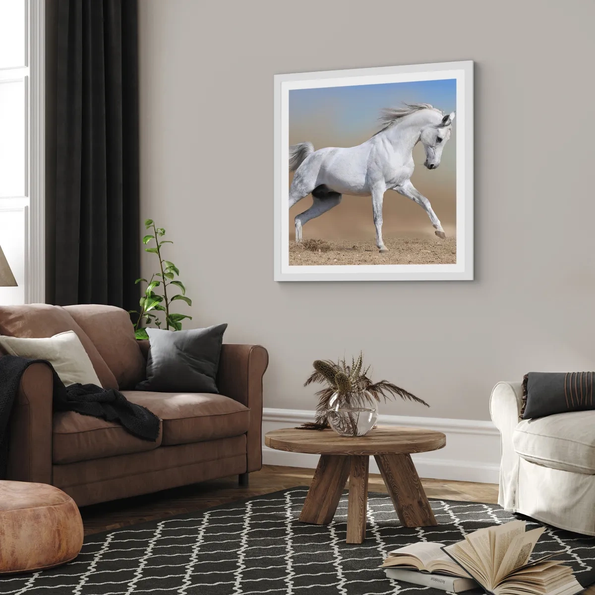 Plagát v bielom ráme - Najkrajšia arabská rozprávka - 60x60 cm