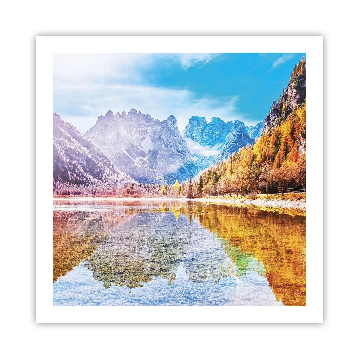 Plagát - A v horách už je jeseň - 60x60 cm