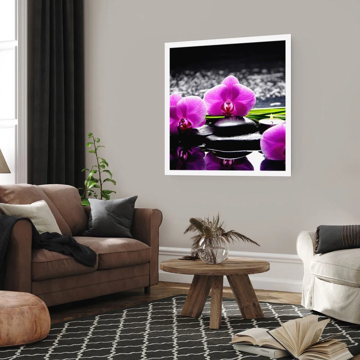 Plagát - Utopiť v tichu a pokoji - 40x40 cm