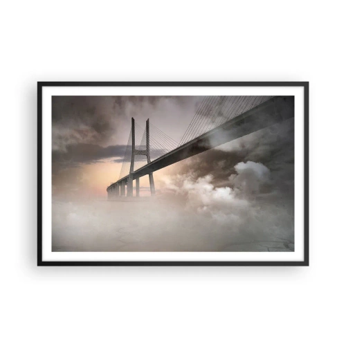 Plagát v čiernom ráme - Pri rieke, ktorá nie je - 91x61 cm