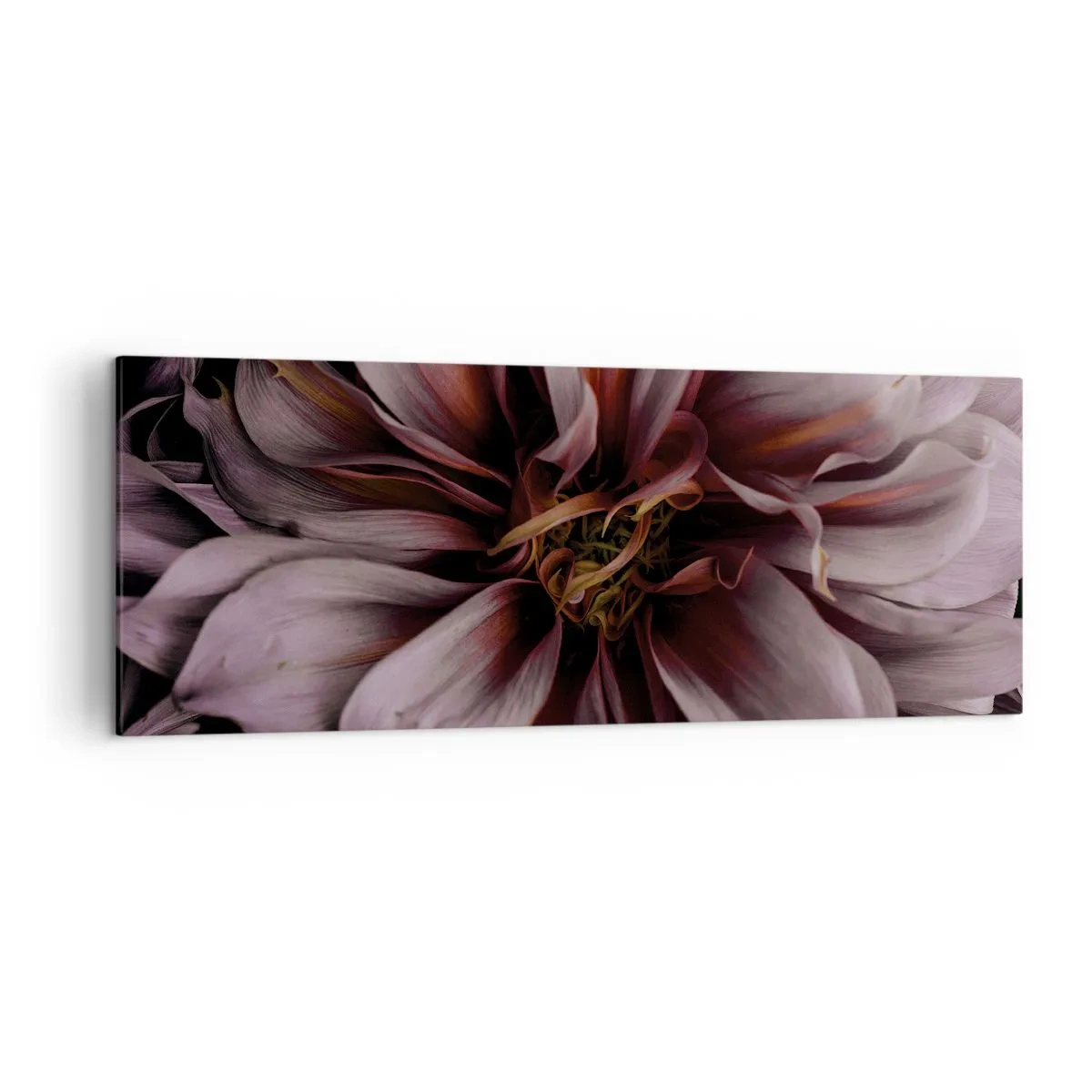 Obraz na plátne - Kvetinové srdce - 140x50 cm