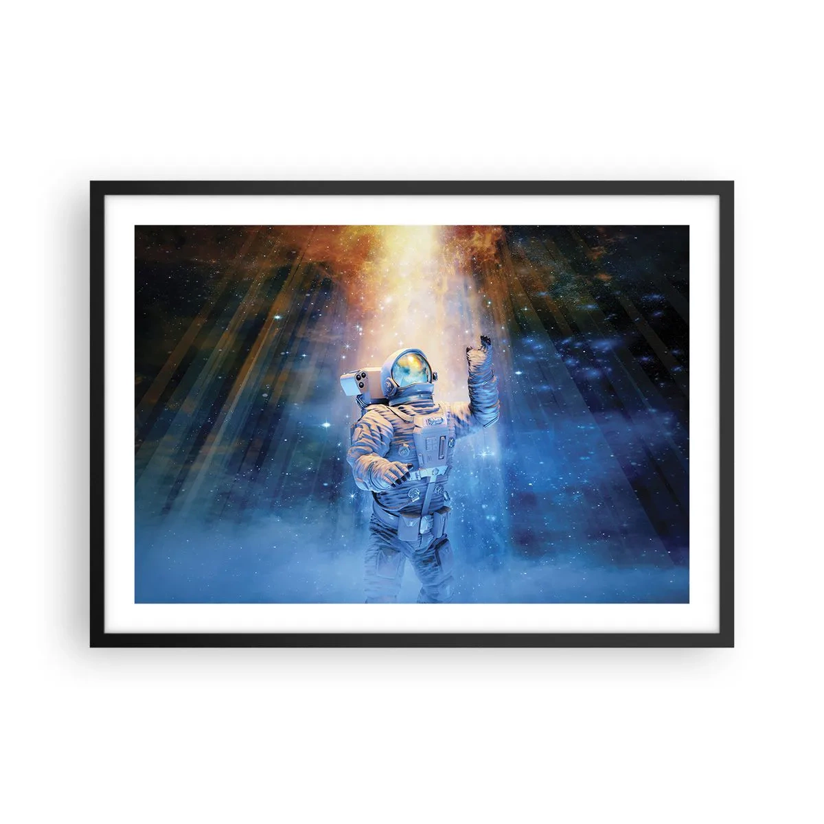 Plagát v čiernom ráme - Konečne v cieli - 70x50 cm