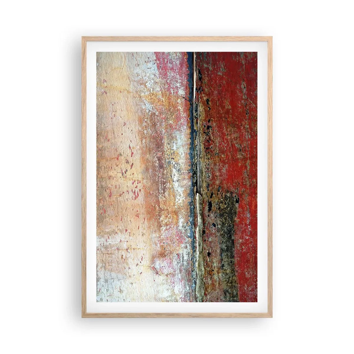 Plagát v ráme zo svetlého duba - Možno je to more - 61x91 cm