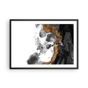 Plagát v čiernom ráme - Organická kompozícia - 70x50 cm