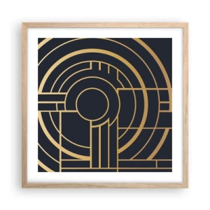 Plagát v ráme zo svetlého duba - Obraty udalosti - 50x50 cm