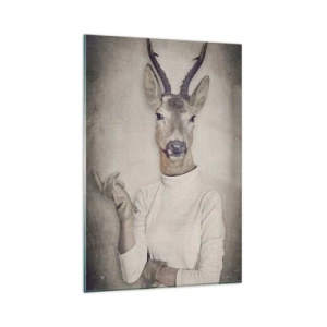 Obraz na skle - Nech prehovoria gestá - 80x120 cm