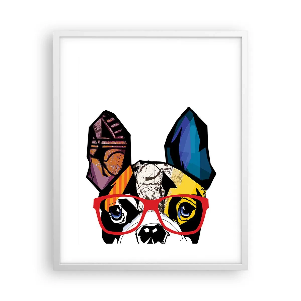 Plagát v bielom ráme - Intelektuál - 40x50 cm