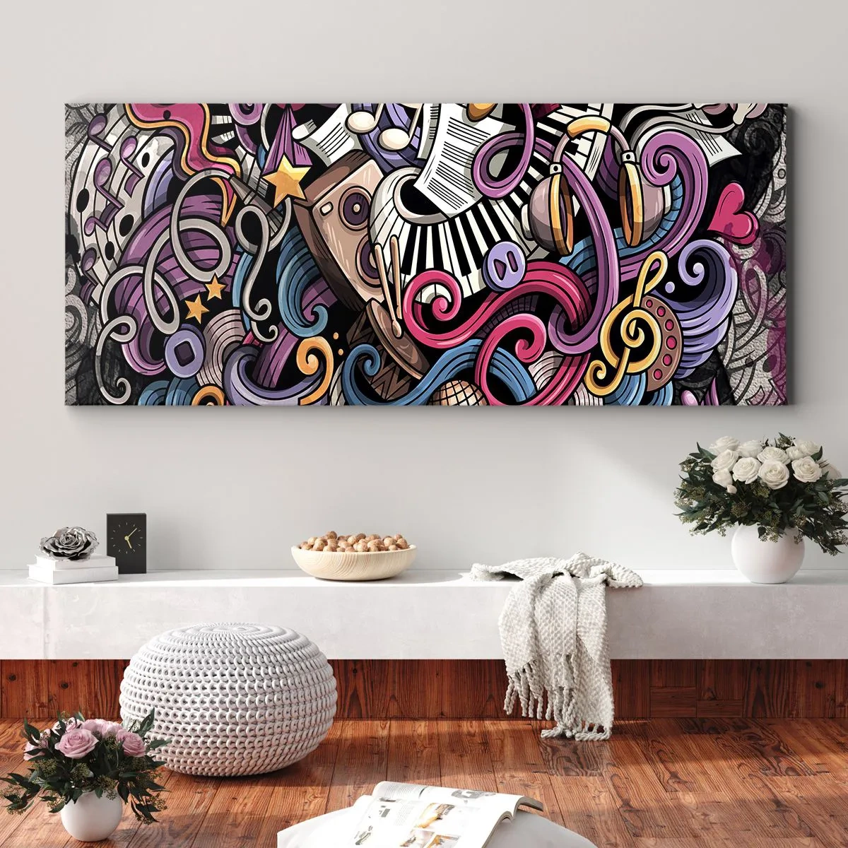 Obraz na plátne - Komplikovaná melódia - 100x40 cm