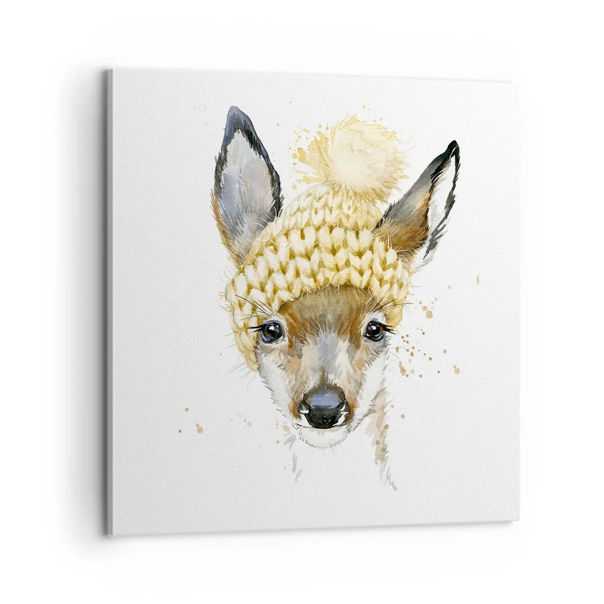 Obraz na plátne - V zime v snežnom lese - 60x60 cm