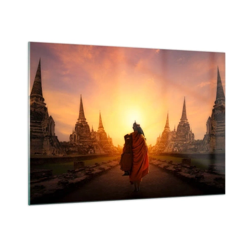 Obraz na skle - V kľude večnosťou - 100x70 cm