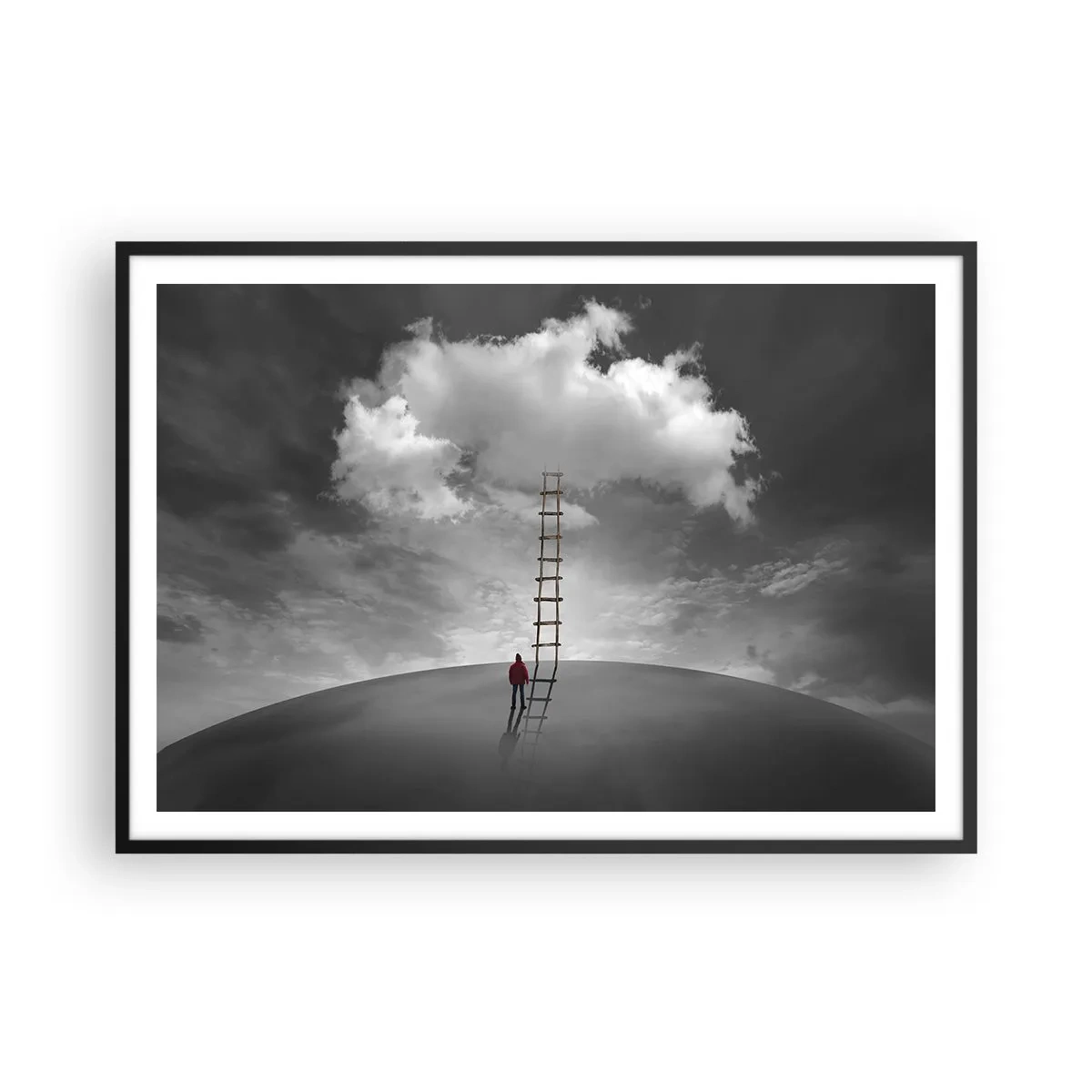 Plagát v čiernom ráme - Všetko je možné - 100x70 cm