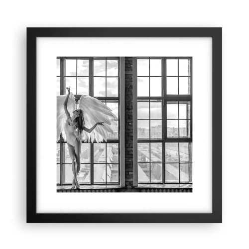 Plagát v čiernom ráme - Mesto anjelov? - 30x30 cm