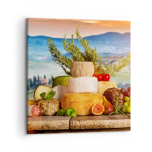 Obraz na plátne - Talianska radosť zo života - 70x70 cm