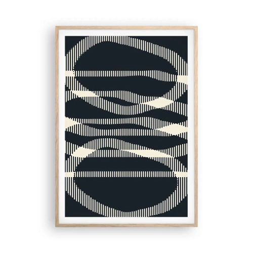 Plagát v ráme zo svetlého duba - Pokus o prelomenie temnoty - 70x100 cm