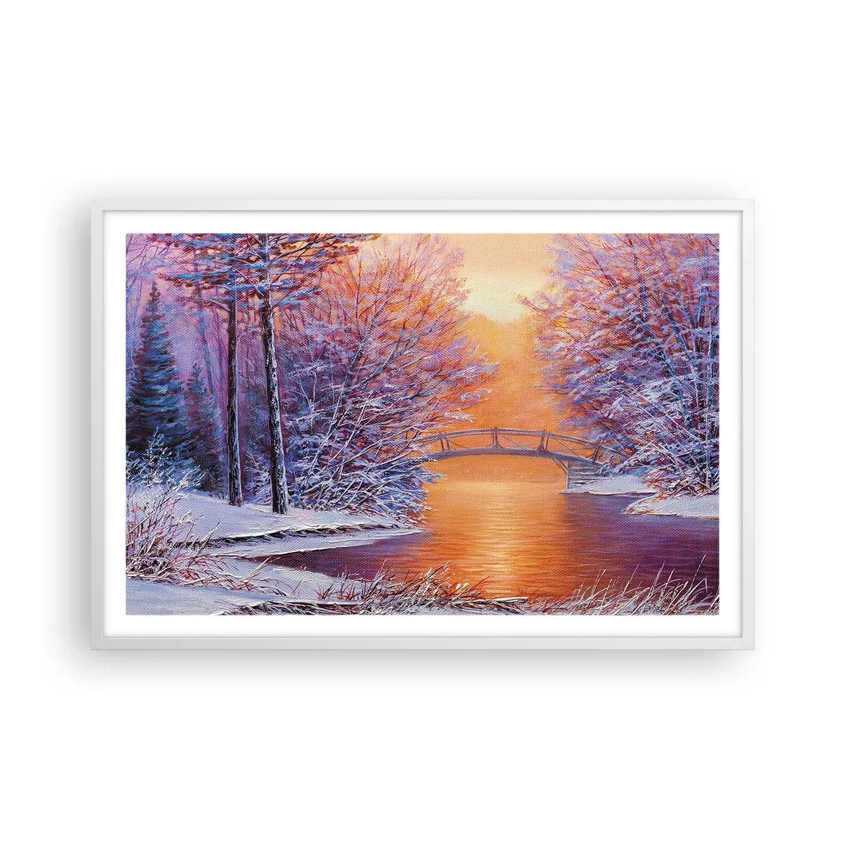 Plagát v bielom ráme - Stretneme sa tu - 91x61 cm