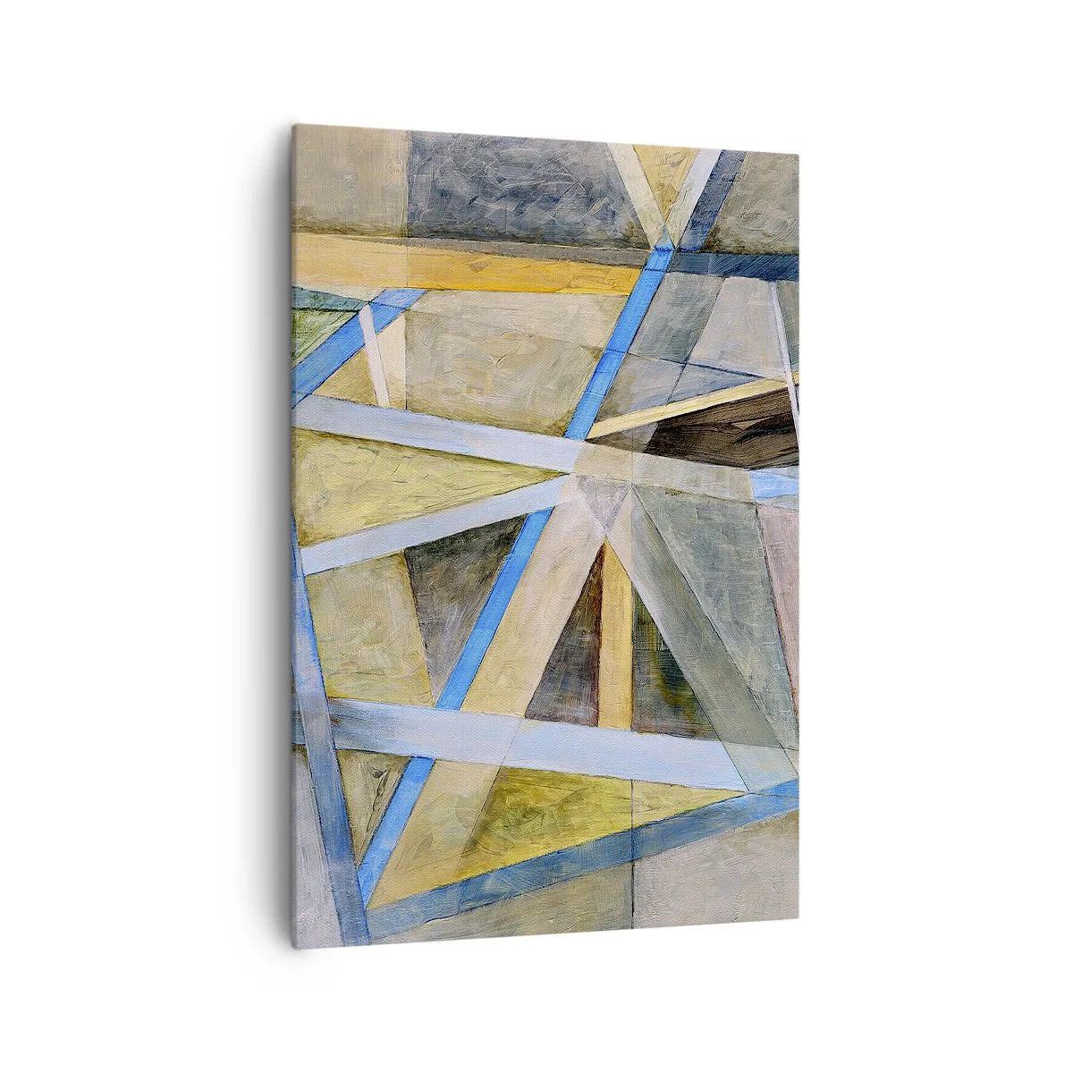 Obraz na plátne - Priamo alebo diagonálne? - 70x100 cm