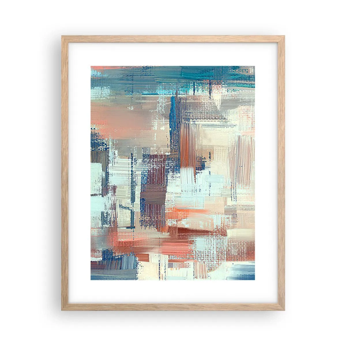 Plagát v ráme zo svetlého duba - Dostať sa k svetlu - 40x50 cm