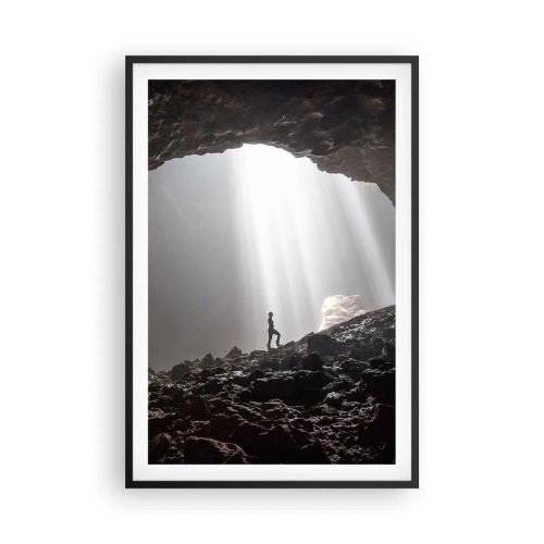 Plagát v čiernom ráme - Svetelná jaskyňa - 61x91 cm