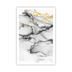 Plagát - Kompozícia so zlatým motívom - 61x91 cm