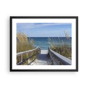 Plagát v čiernom ráme - Na slnku, vo vetre - 50x40 cm