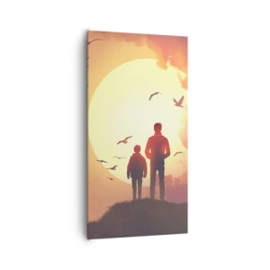 Obraz na plátne - So slnkom tvári v tvár - 65x120 cm