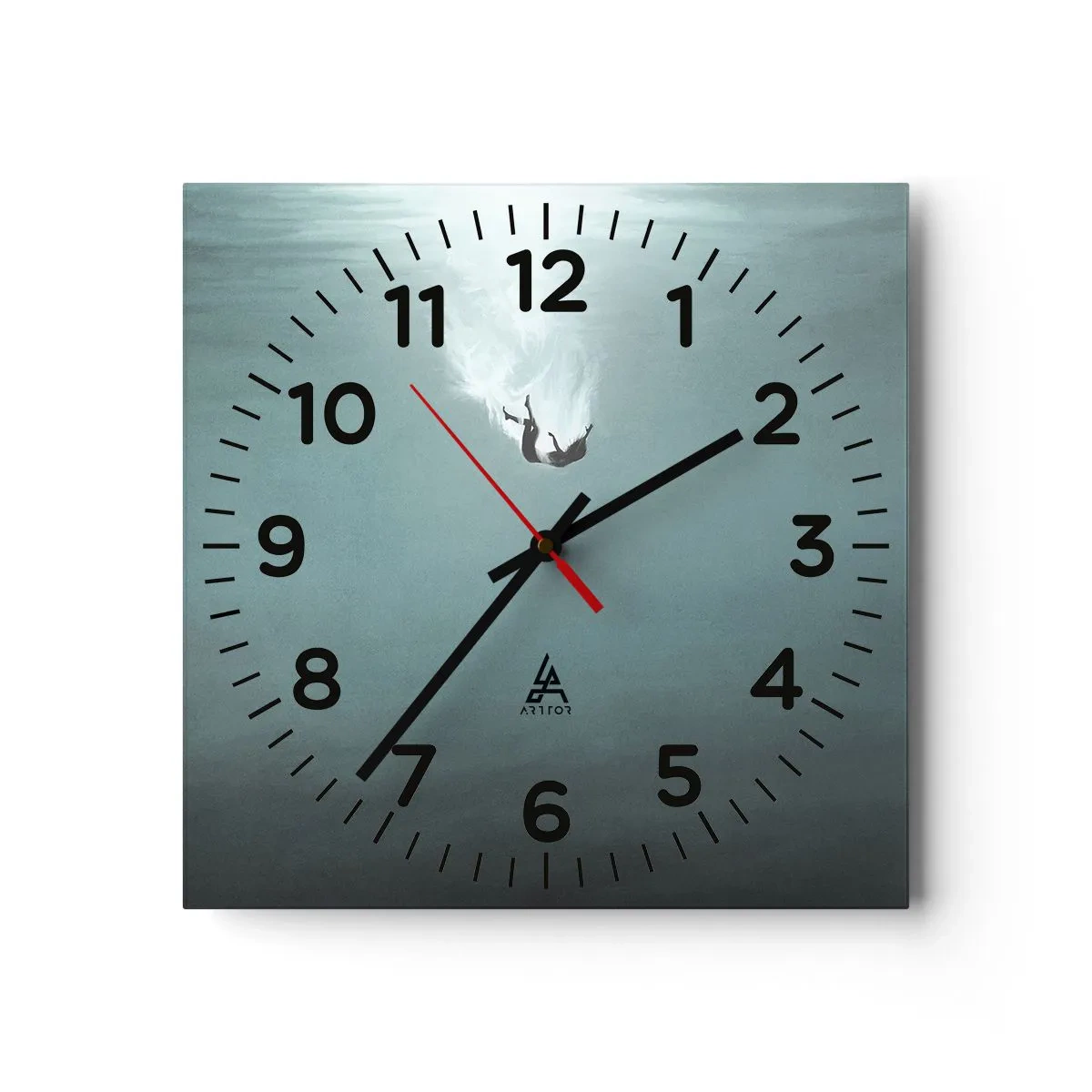 Nástenné hodiny - V objatí oceánu - 40x40 cm