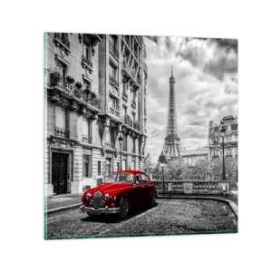 Obraz na skle - Dravec v meste - 30x30 cm