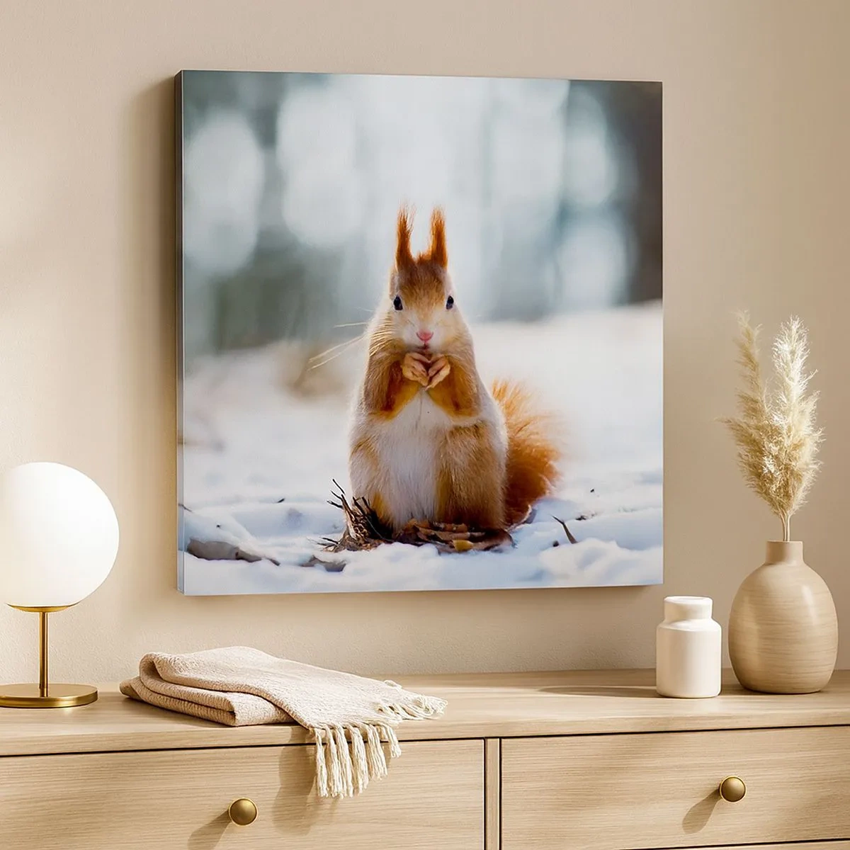 Obraz na plátne - Čo sa tak pozeráš? - 30x30 cm