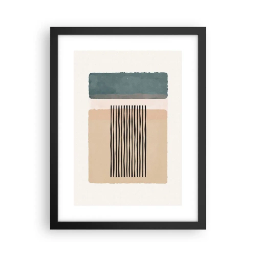 Plagát v čiernom ráme - Všetko v poriadku - 30x40 cm