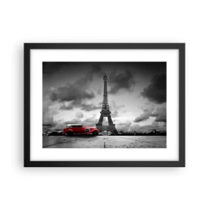 Plagát v čiernom ráme - Nie tak dávno v Paríži - 40x30 cm