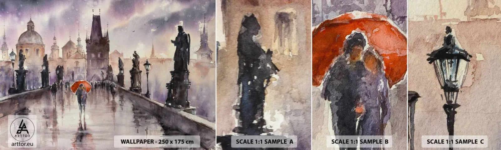 Vzorka Fototapeta Standard Eco - Ľudia sa nemenia - Most, Krajina, klasické - 100x30 cm