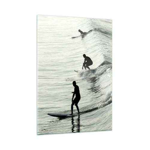 Obraz na skle - Vlne v ústrety - 50x70 cm