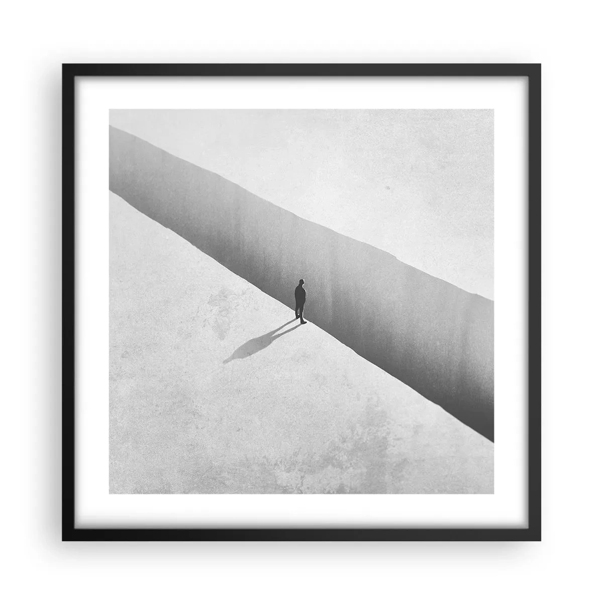 Plagát v čiernom ráme - Jasný cieľ - 50x50 cm
