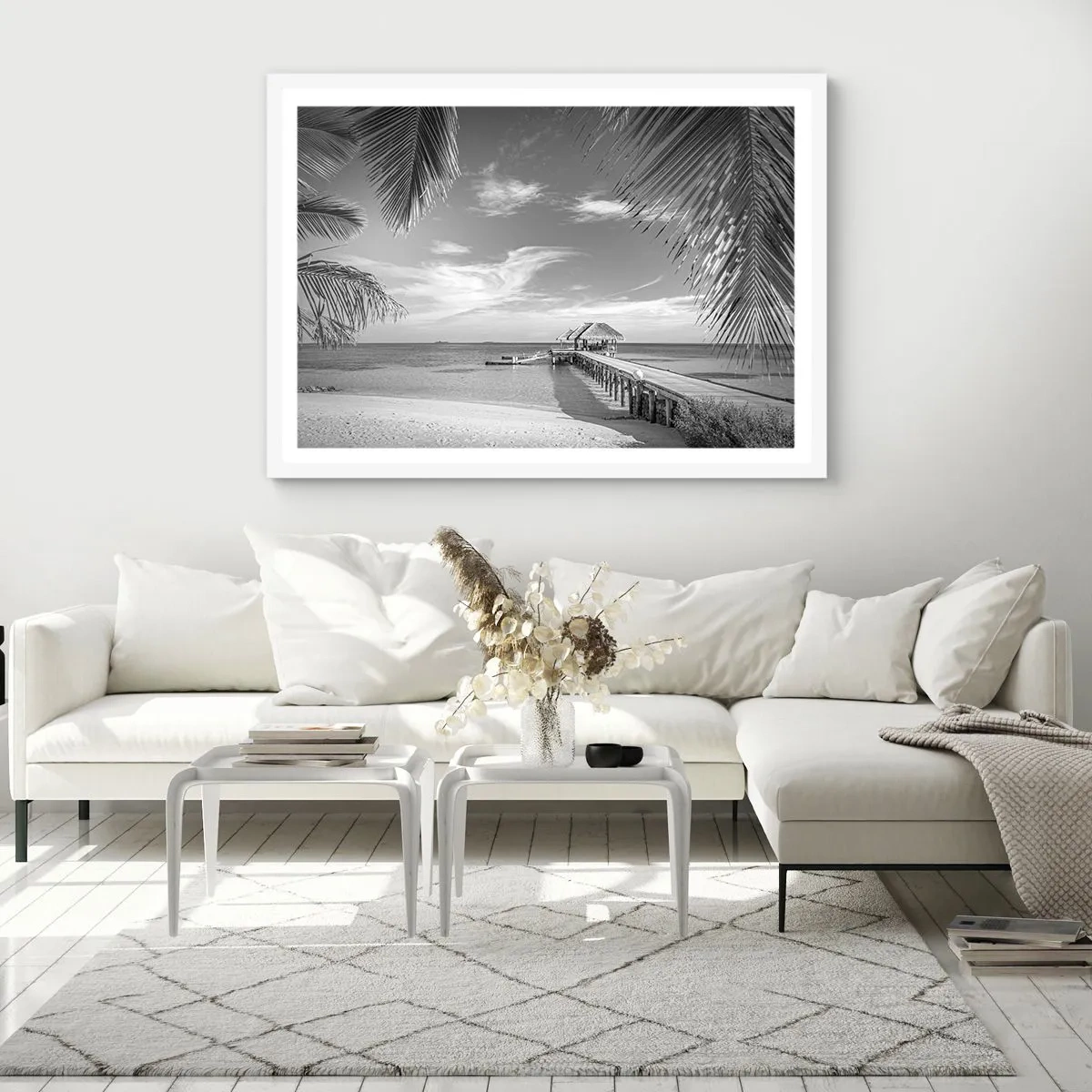 Plagát v bielom ráme - Spomienka alebo sen? - 70x50 cm