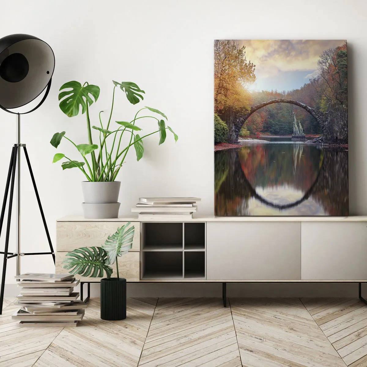 Obraz na plátne - Za zrkadlom - 50x70 cm