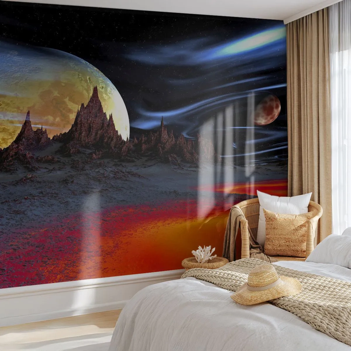 Fototapeta Premium Sand - Neznámy svet - Abstrakcia, Kozmos, 3D - 400x280 cm