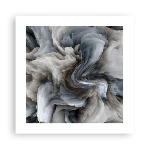 Plagát - Kameň a kvet - 40x40 cm