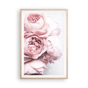 Plagát v ráme zo svetlého duba - Pre romantikov - 61x91 cm