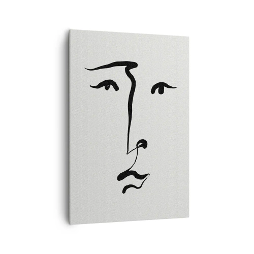 Obraz na plátne - Jednoduchý portrét - 70x100 cm