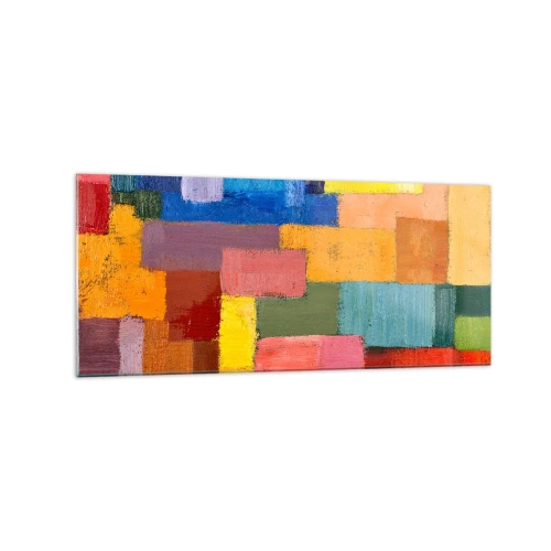Obraz na skle - Každý iný, všetky farebné - 120x50 cm