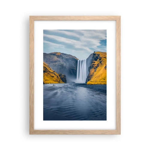 Plagát v ráme zo svetlého duba - Večné trvanie, večný pohyb - 30x40 cm