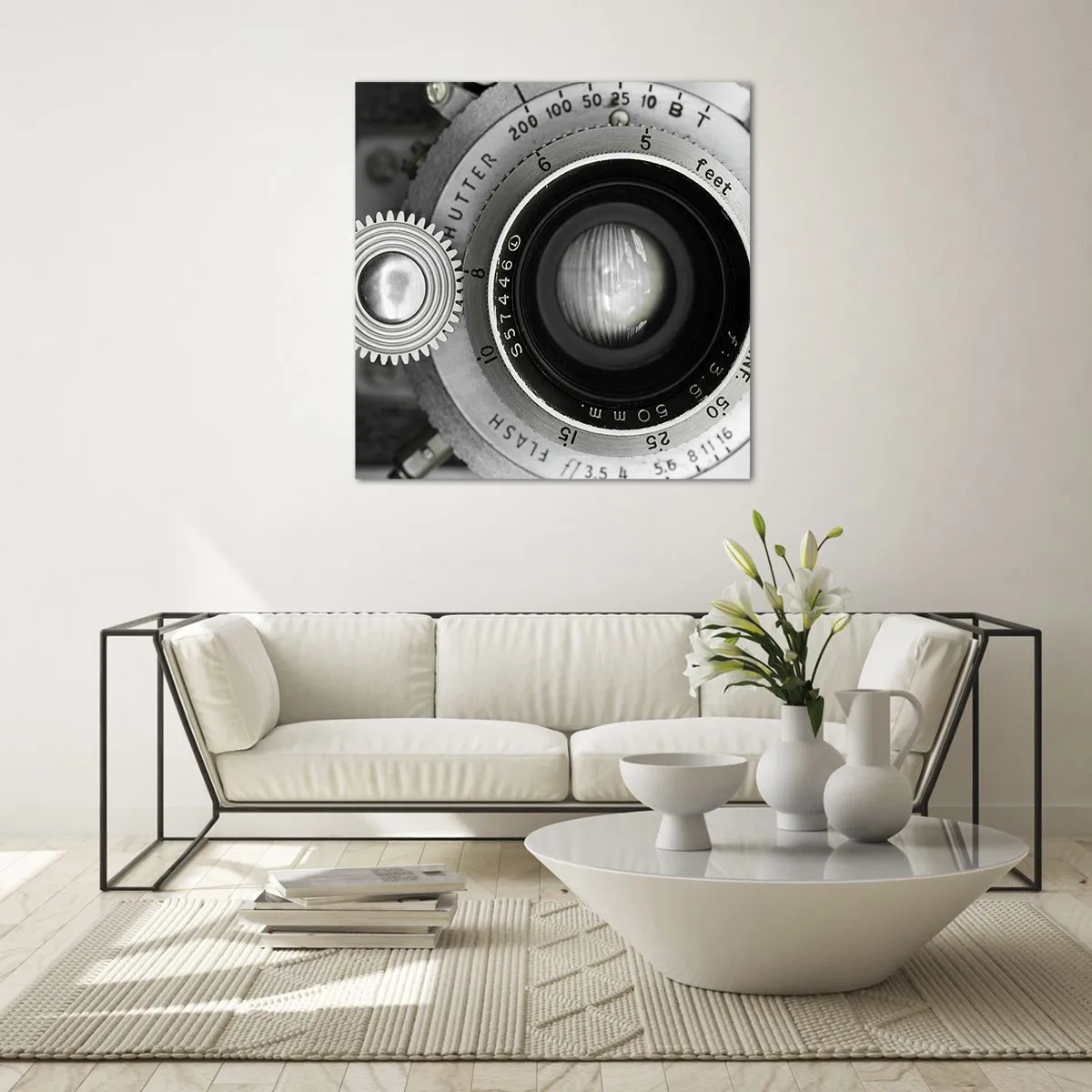 Obraz na skle - Príbeh o Hollywoode - 40x40 cm