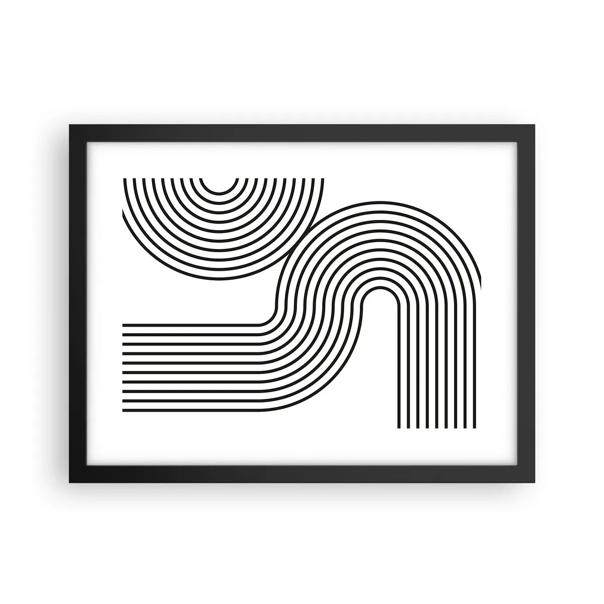 Plagát v čiernom ráme - V zákrute - 40x30 cm