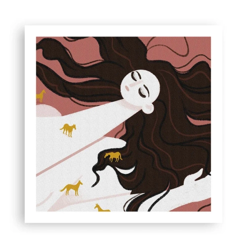 Plagát - Sen o zlatom koni - 60x60 cm