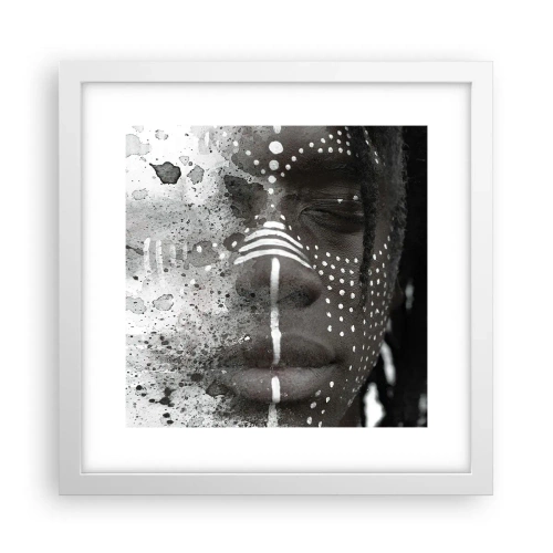 Plagát v bielom ráme - Objav pôvodného ducha - 30x30 cm