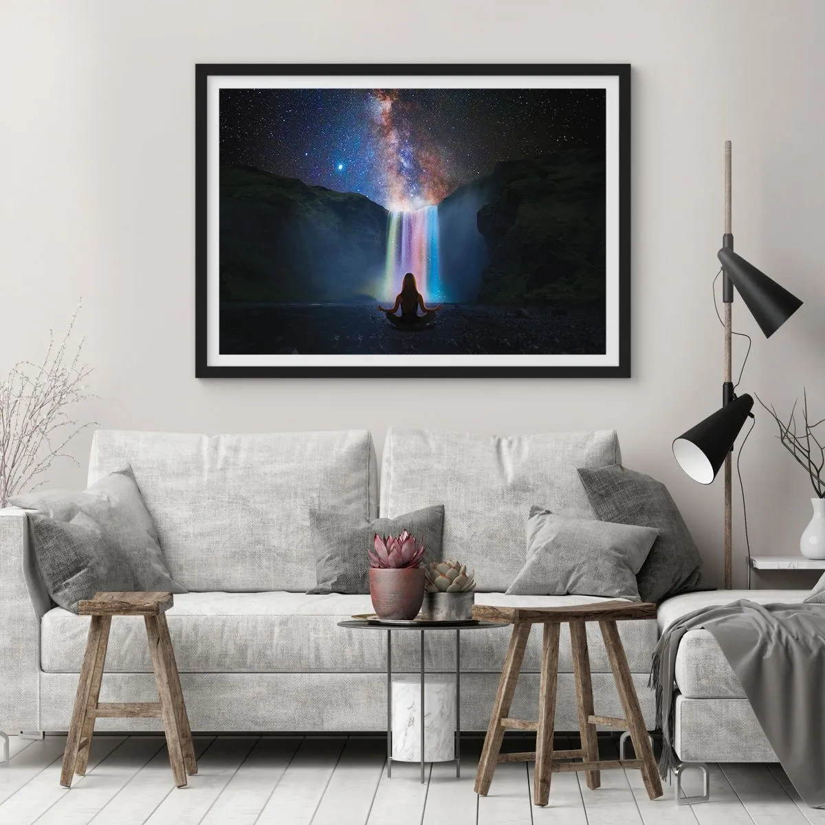 Plagát v čiernom ráme - Absolútna harmónia - 50x40 cm